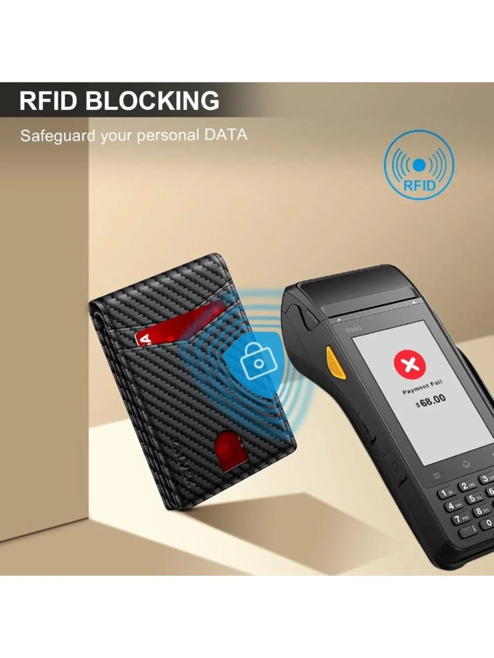 Slim RFID Blocking Leather Wallet for Men | Stylish Credit Card Holder